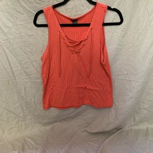 Lace up tank